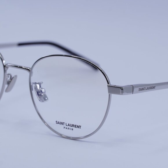 Saint Laurent SL532 005 Eyeglasses Silver 53mm Round Frame - Picture 6 of 11